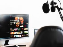 black flat screen computer monitor
