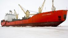 red and white ship on sea during daytime