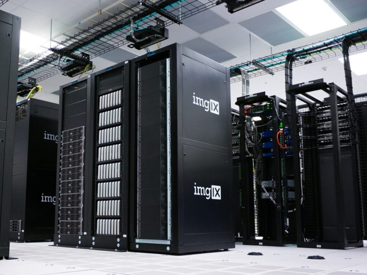 img IX mining rig inside white and gray room