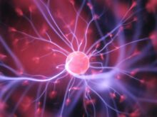 purple and pink plasma ball
