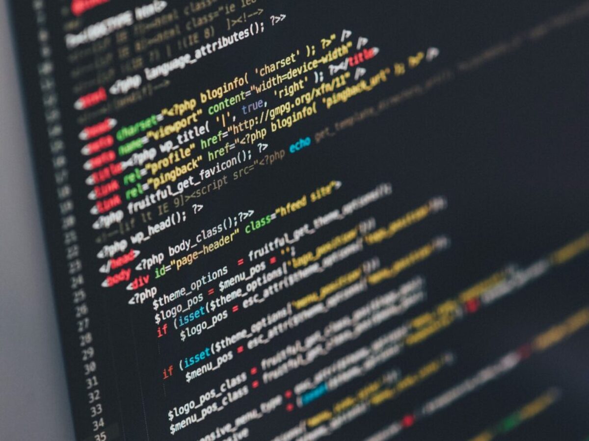 monitor showing Java programming