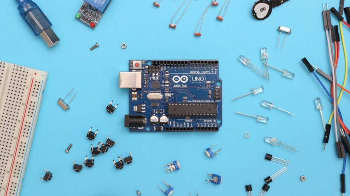 blue and black circuit board
