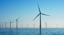 white electic windmill