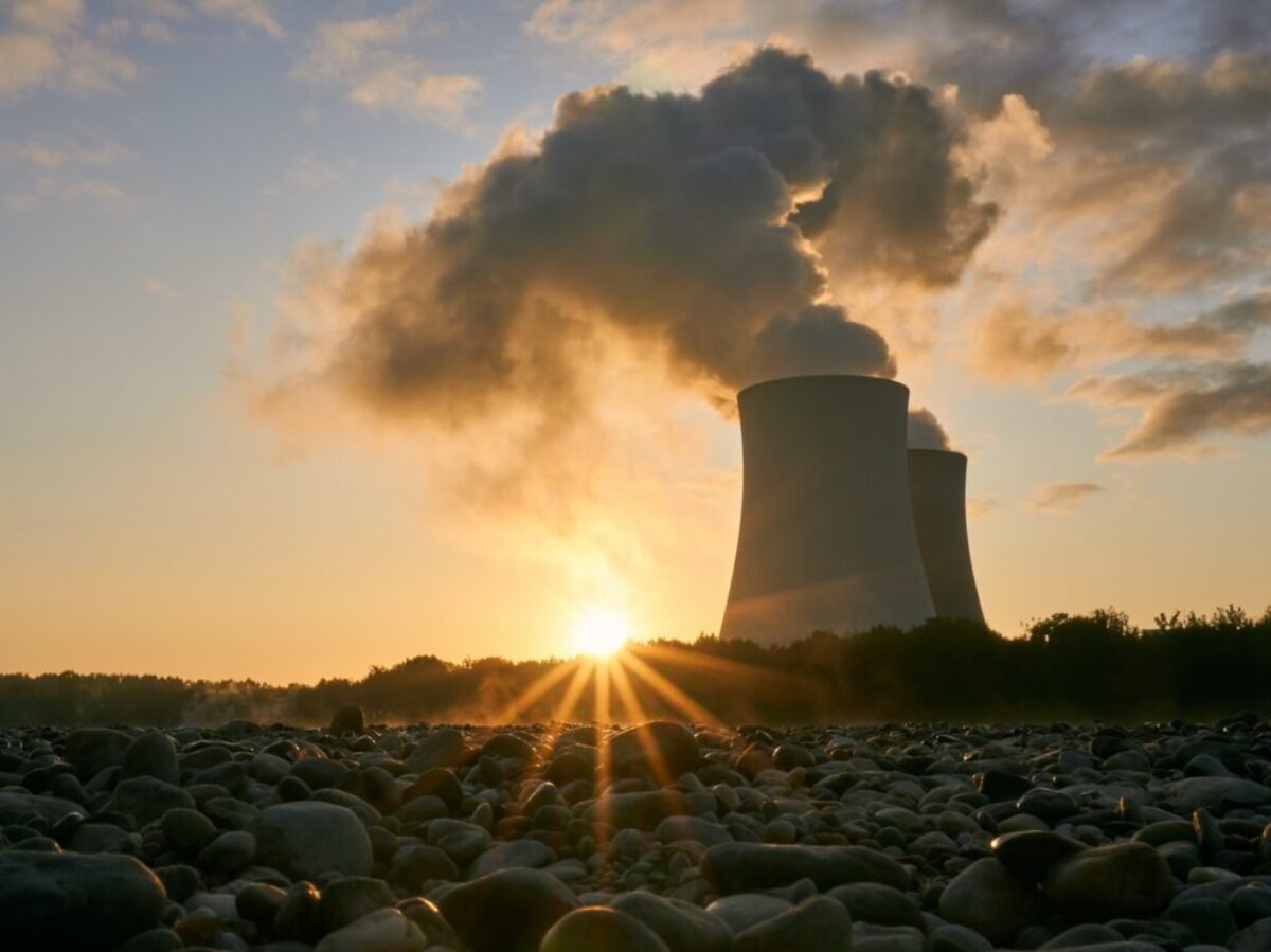 Low Angle Photo Of Nuclear Power Plant Buildings Emtting Smoke