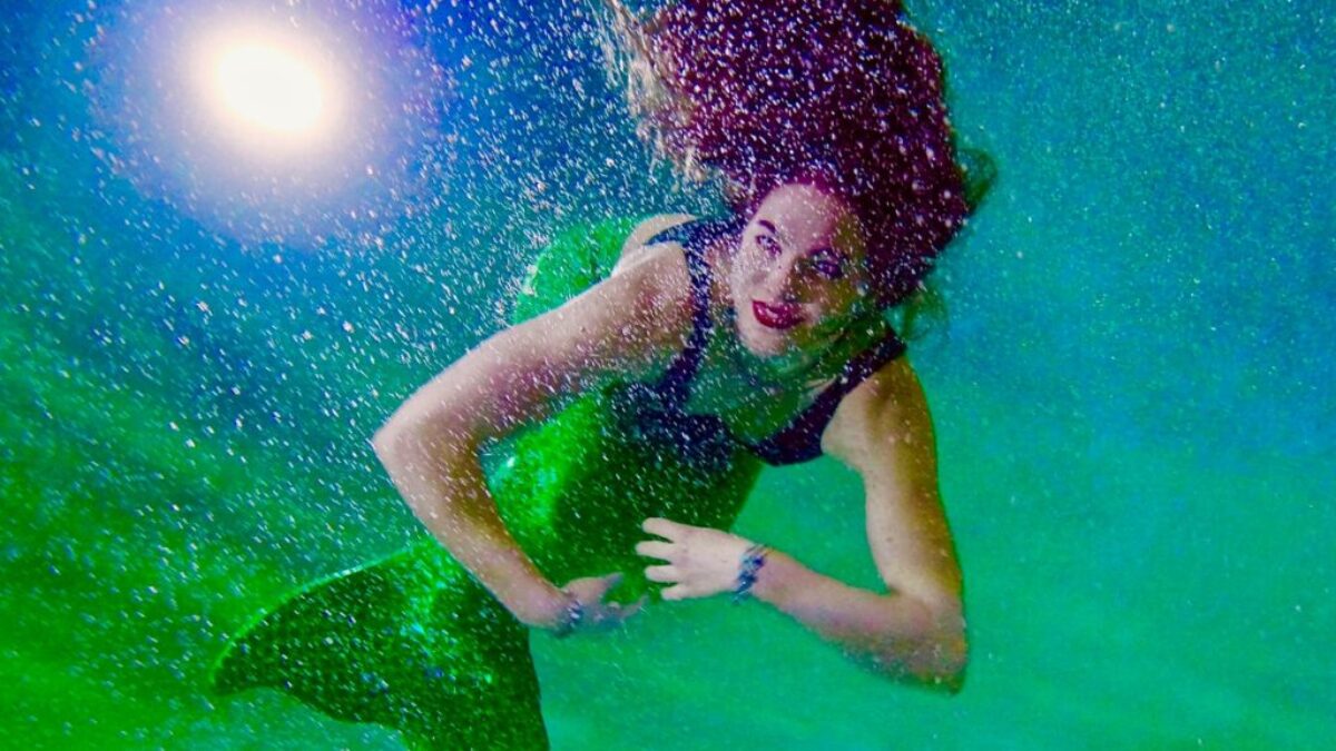 green mermaid illustration