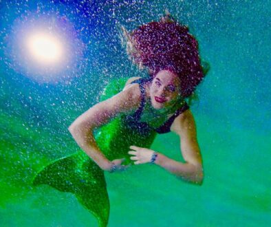 green mermaid illustration