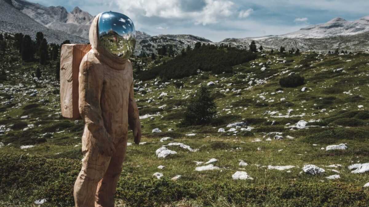 astronaut on space