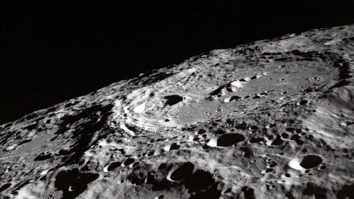 photo of moon surface