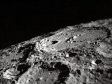 photo of moon surface
