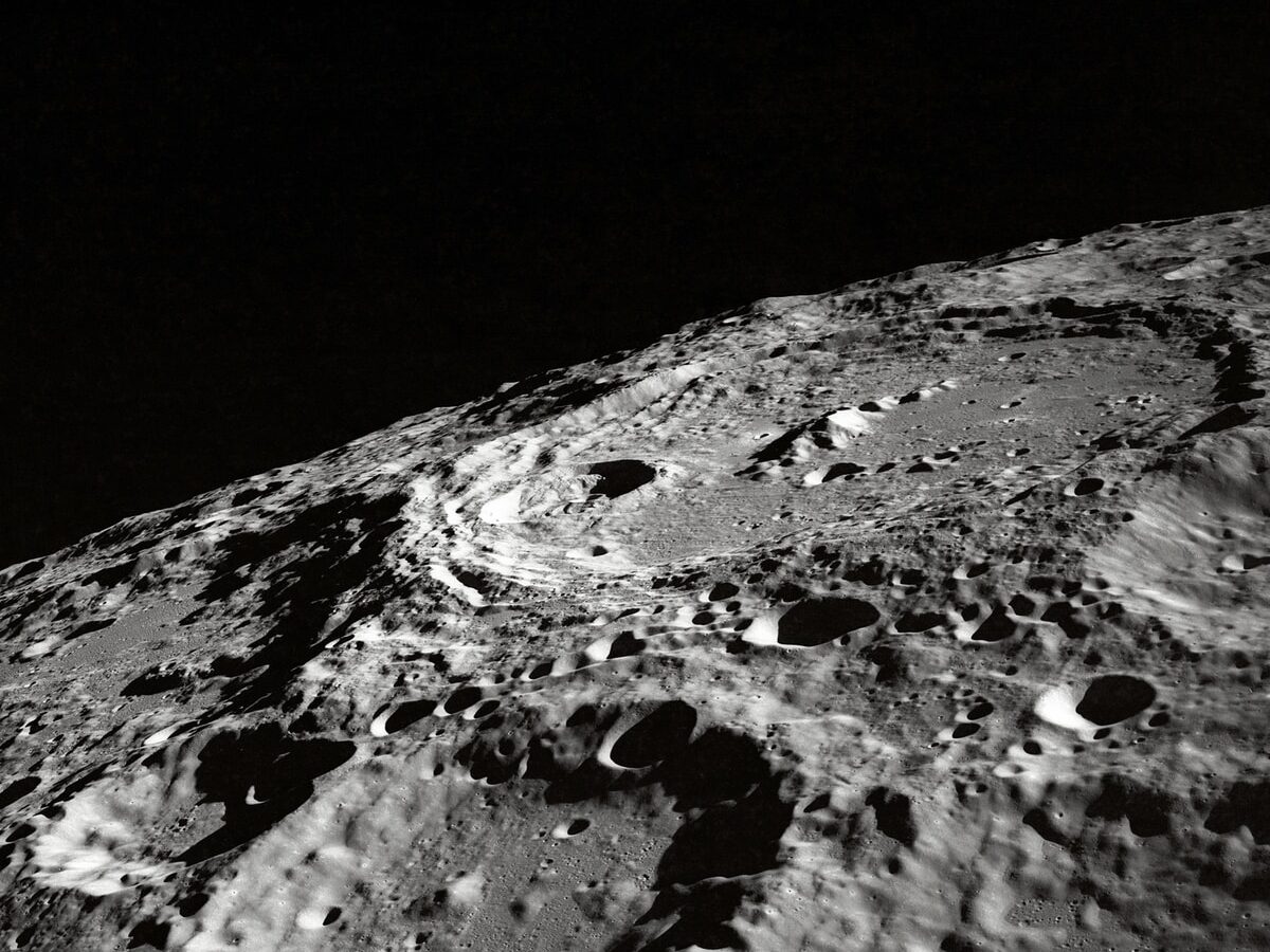 photo of moon surface