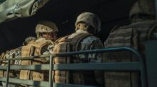 soldiers in truck