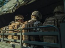 soldiers in truck