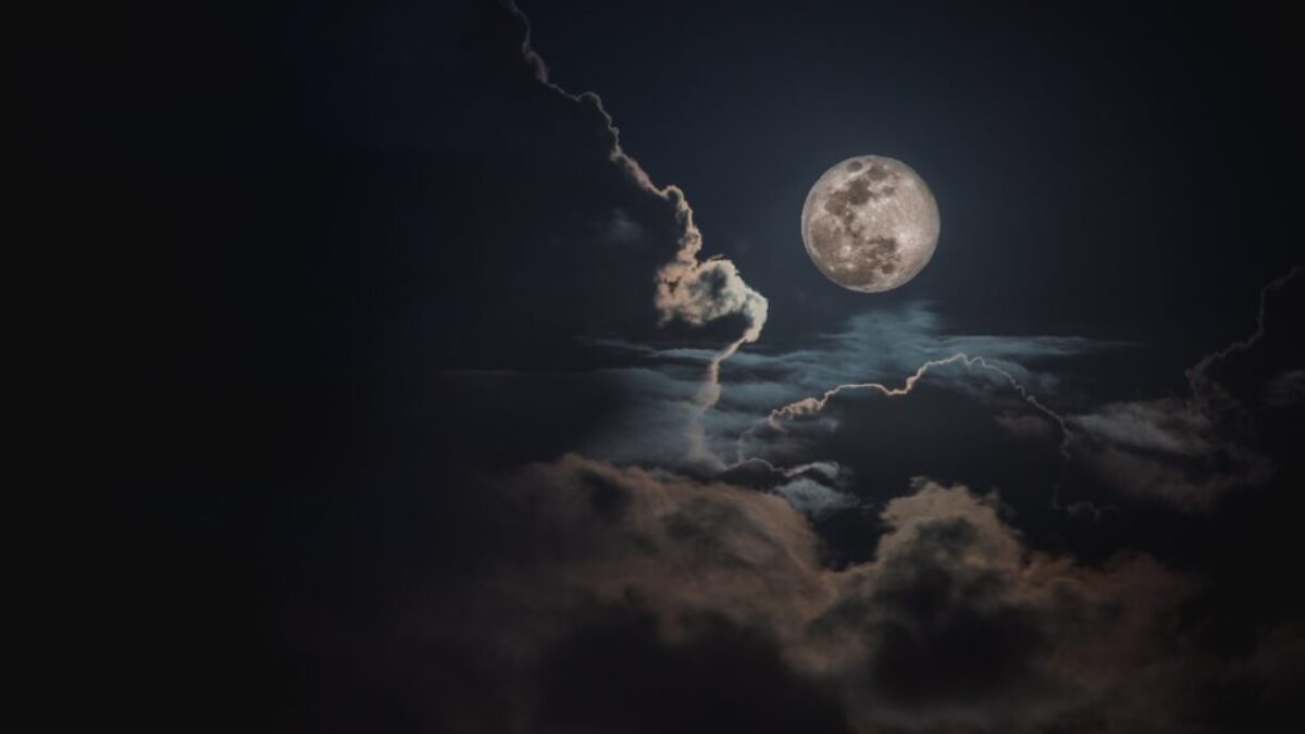 moon and clouds