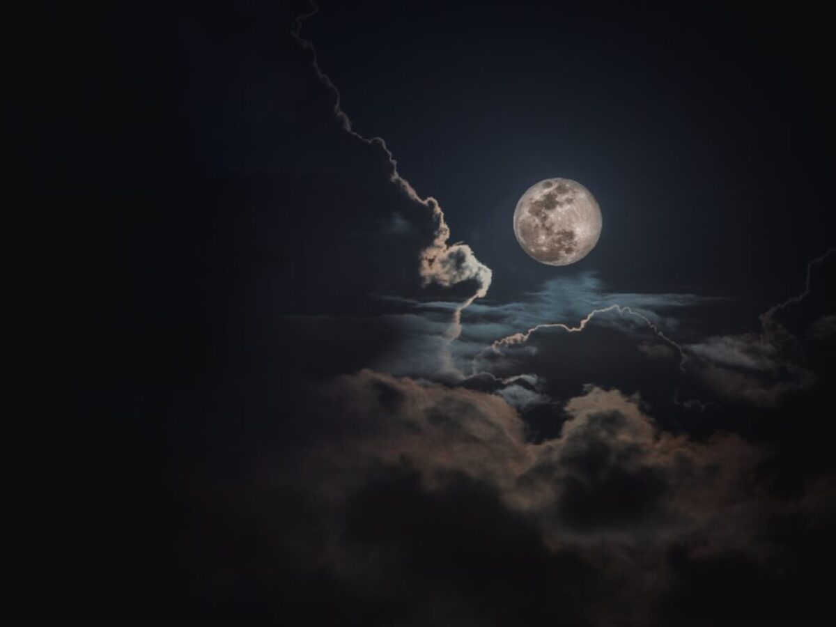 moon and clouds