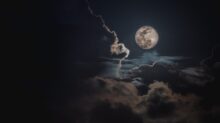 moon and clouds