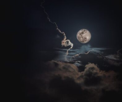 moon and clouds
