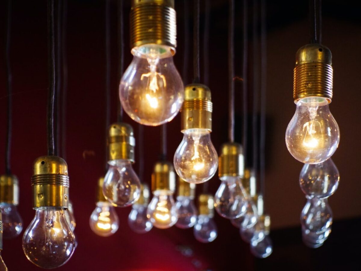clear light bulb lot