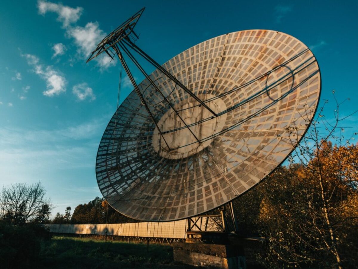 gray satellite dish under blue sky during daytime