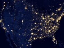 aerial photography of city during night time