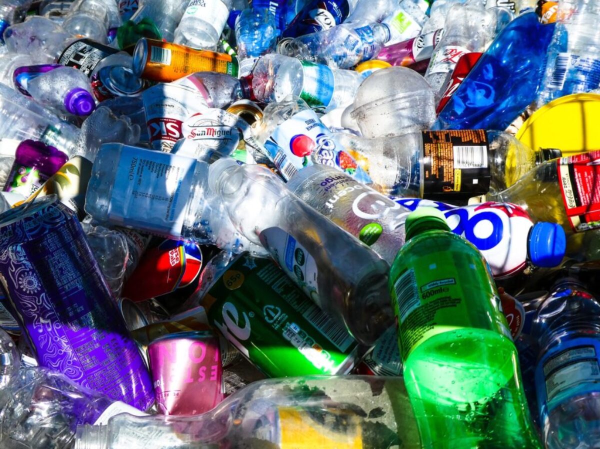 sprite plastic bottle on table