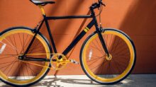 yellow and black road bike