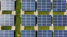 white and blue solar panels