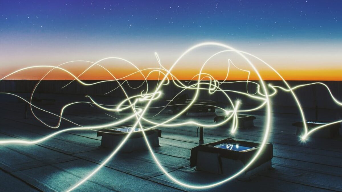 time lapse photography of square containers at night