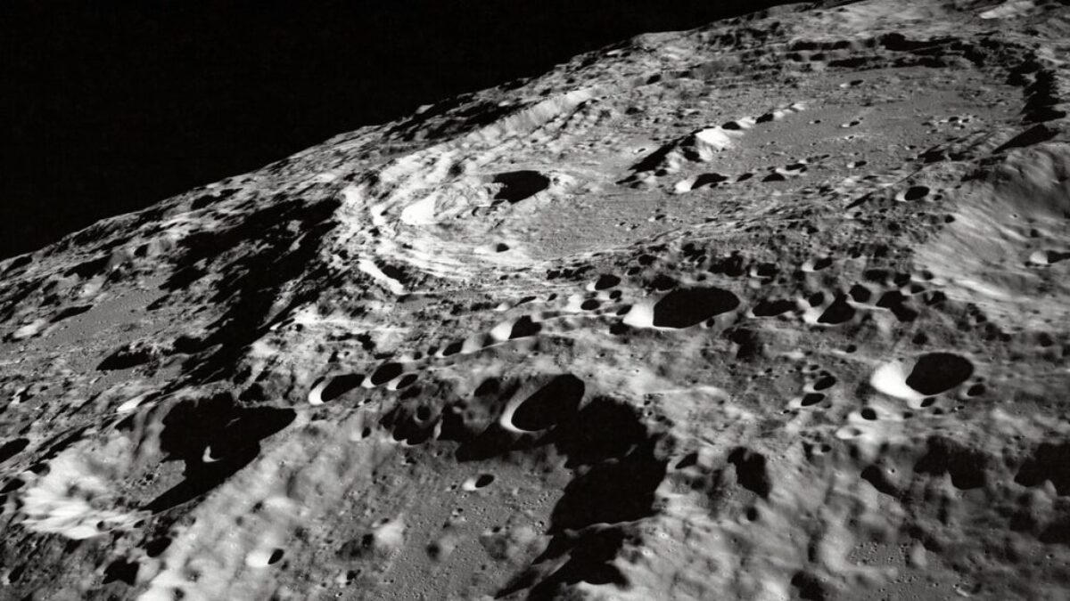 photo of moon surface