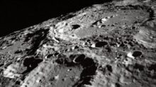 photo of moon surface