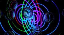 green and yellow spiral illustration