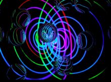 green and yellow spiral illustration