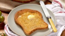 bread on white ceramic plate