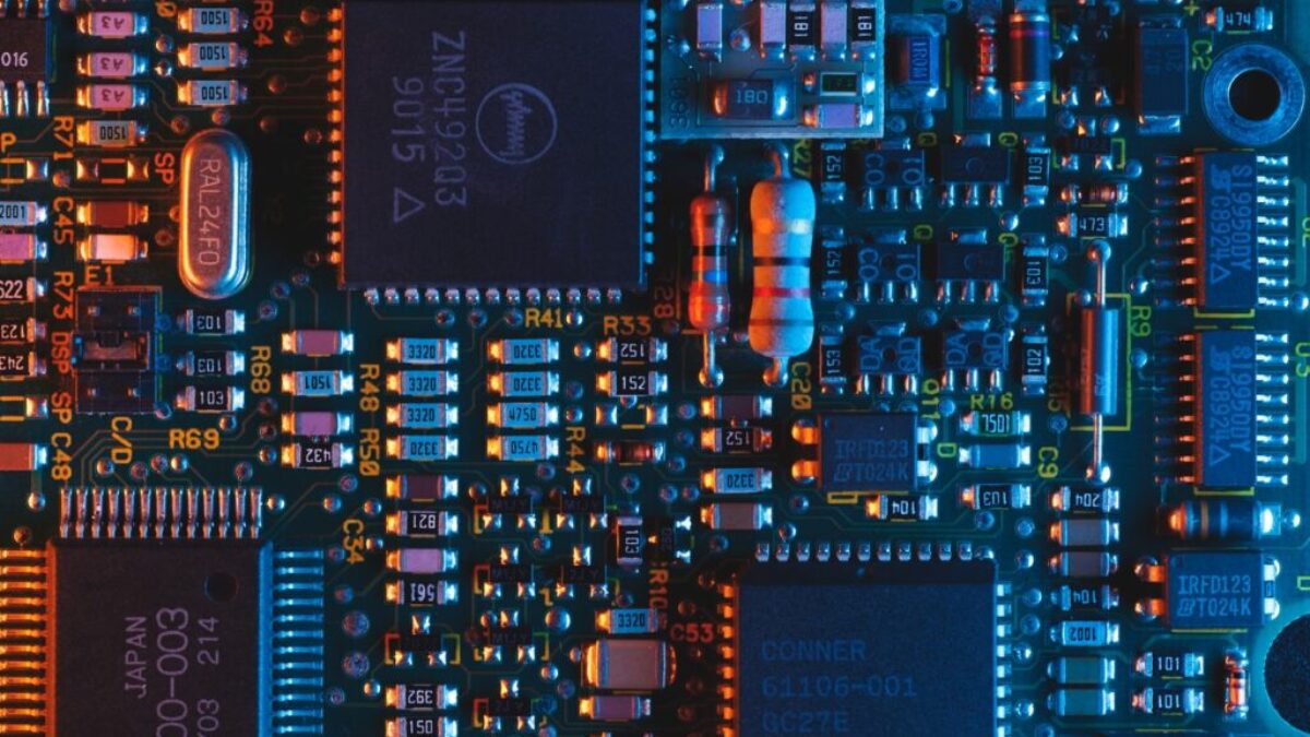 blue circuit board