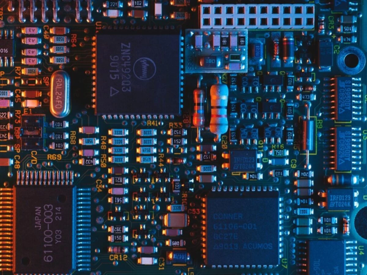 blue circuit board