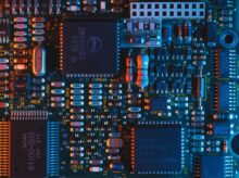 blue circuit board
