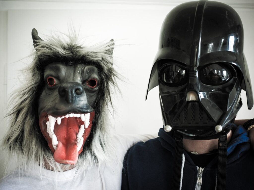 black dog mask