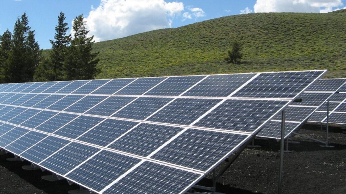 Black and Silver Solar Panels