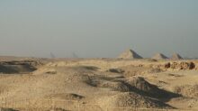 Saqqara vista delle piramidi a Nord