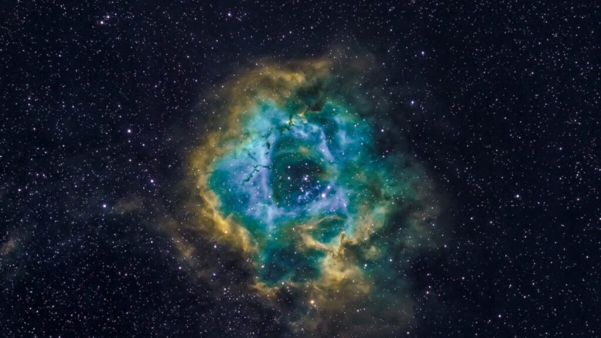 blue and black galaxy illustration
