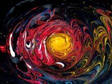 multicolored abstract painting