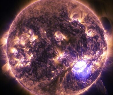 Purple and Brown Colored Planet