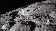 photo of moon surface