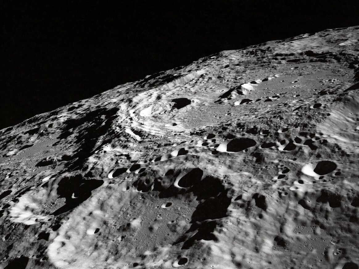photo of moon surface