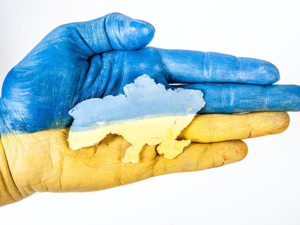 blue and yellow textile on white surface