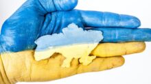 blue and yellow textile on white surface