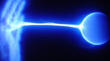 blue and white light illustration
