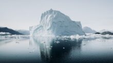 ice berg beside river