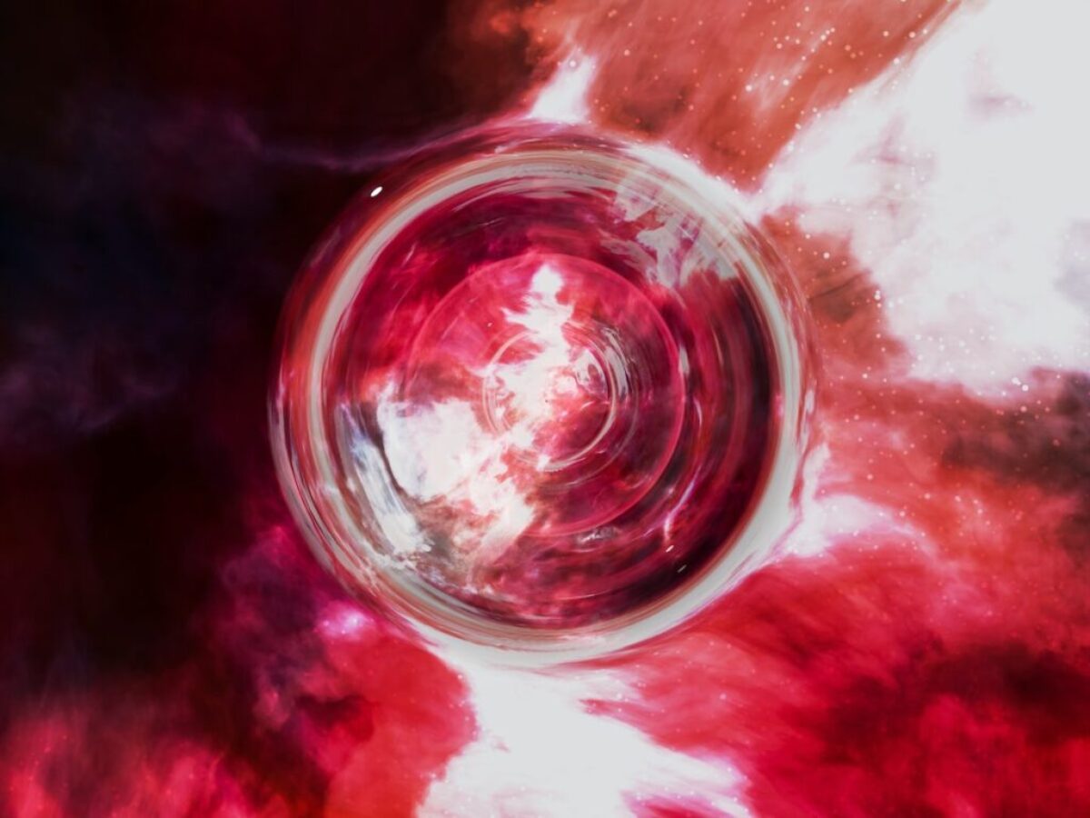red and white abstract painting