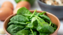 green vegetable on white ceramic bowl