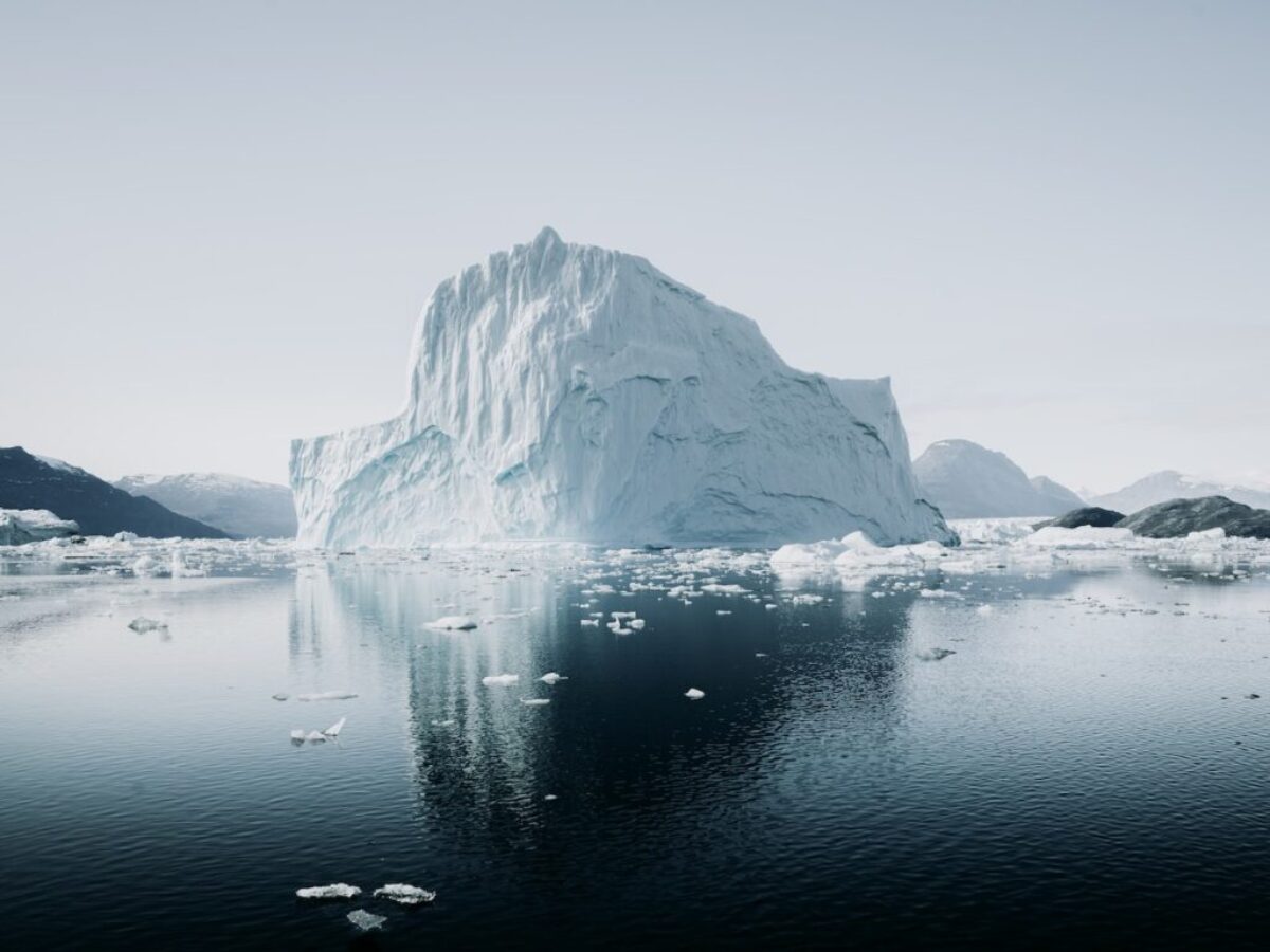 ice berg beside river